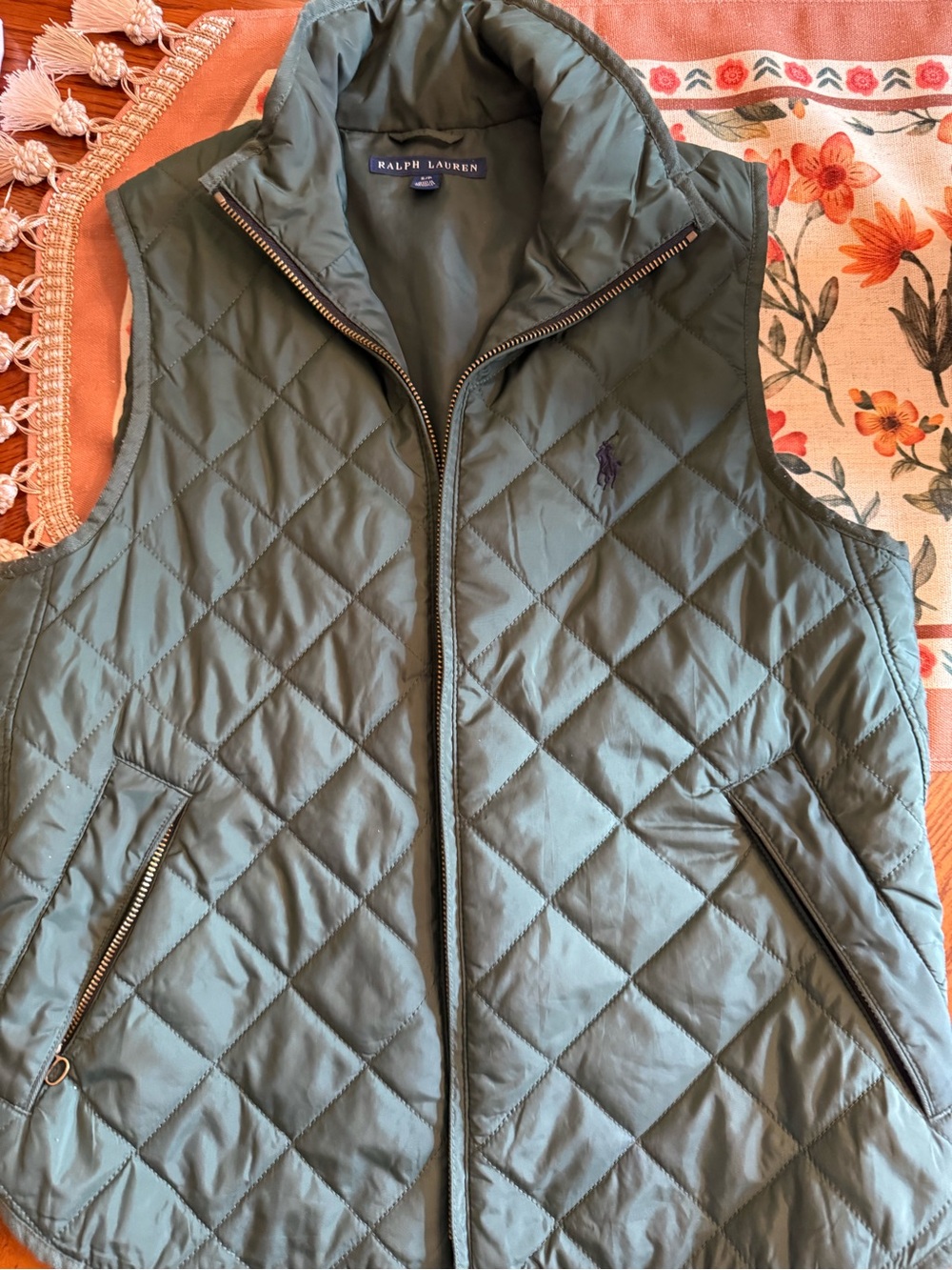 Ralph Lauren Quilted Vest in Olive